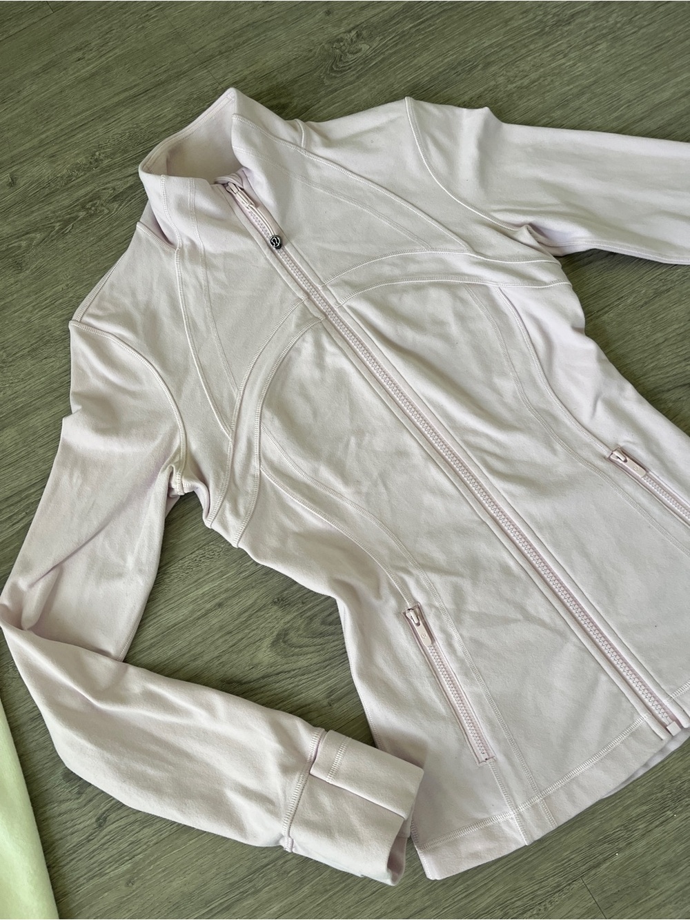 lululemon athletica Pale Pink Full-Zip Athletic Jacket